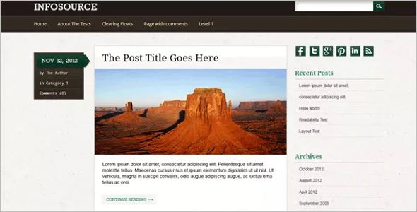 Creative Open Source WordPress Template