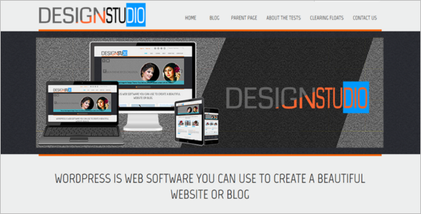 Custom Menu Open Source WordPress Theme