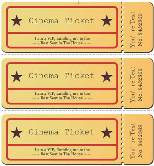 36+ Printable Movie Ticket Templates Free PSD, PDF, Excel ...