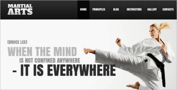 Download Martial Art WordPress Template