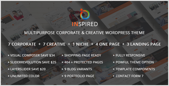 E-commerce Single Page WordPress Template