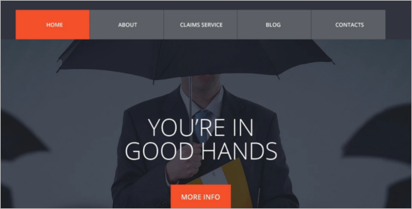 Editable Insurance Website Template