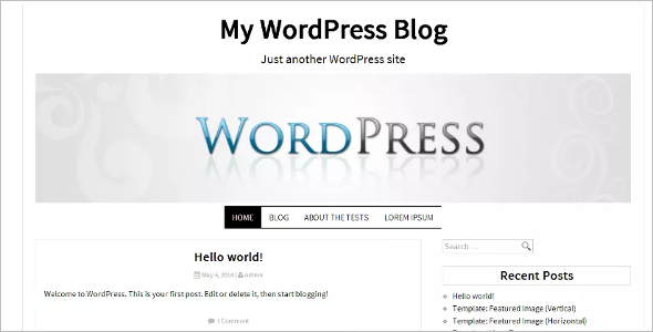 Feactured Open Source WordPress Template