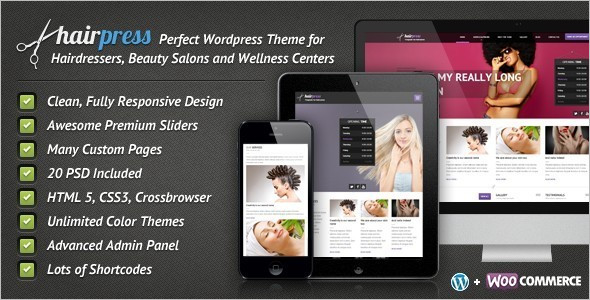 Hair Salons Business WordPress Template