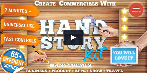 Hand Explainer Commercial Promo Video Template