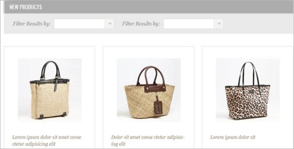 Handbag Boutique Website Template