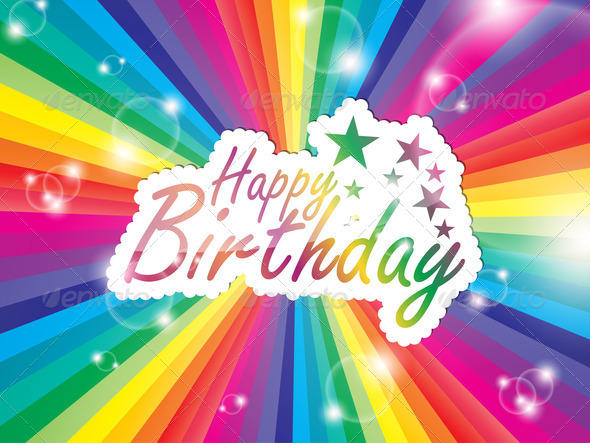 High Resolution happy birthday template