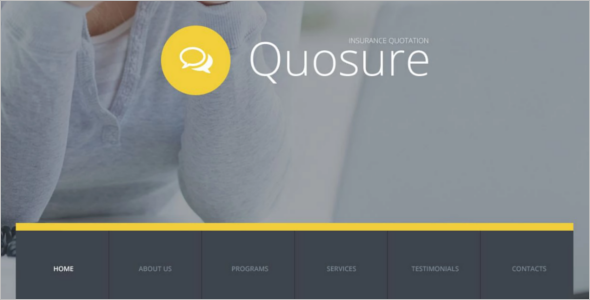 Insurance Website Design Template