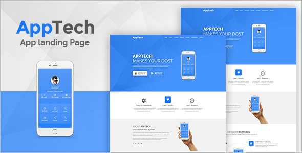 Landing Page Single WordPress Template