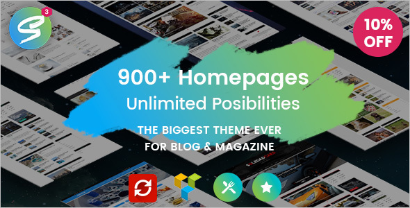 Magazine Blog Sell WordPress Template