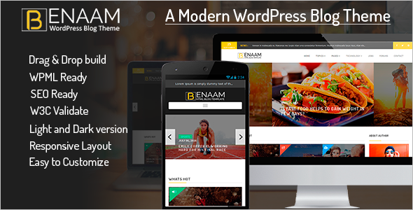 Magazine Blog WordPress Template
