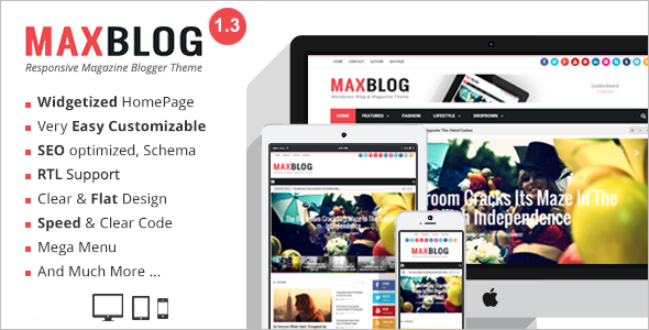 MaxMagazine Blogger Template