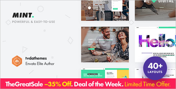 Minimal Single Page WordPress Template