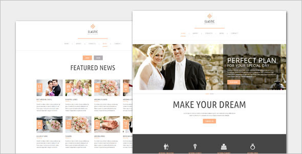 Minimalist Wedding WordPress Template