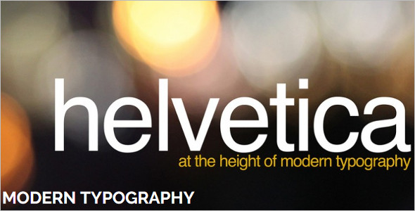 Modern Typography WordPress Template