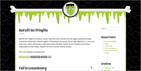 Monster Open Source WordPress Template
