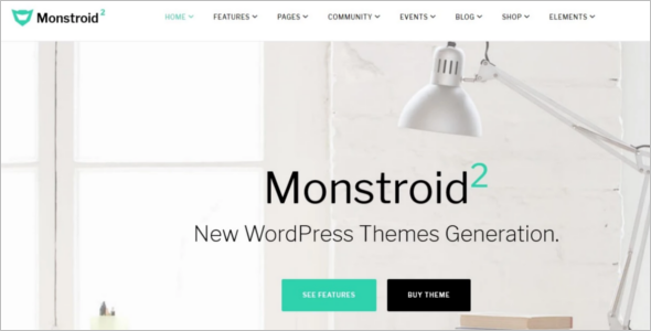 Monstroid Parallax WordPress Template