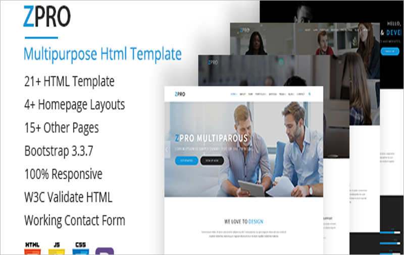 Multipurpose Bootstrap Theme