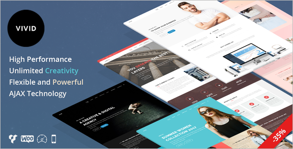 Multipurpose Single Page WordPress template