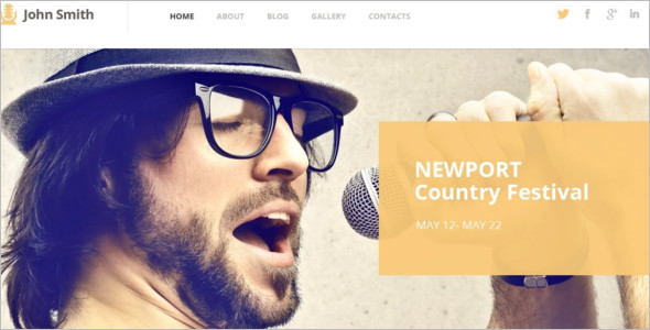 Music Artist WordPress Template