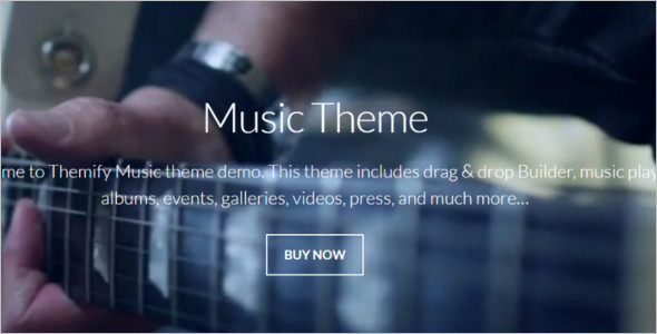 Music Band WordPress Template