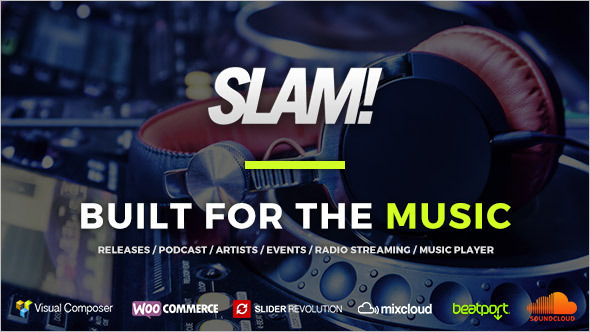 Music Business WordPress Template