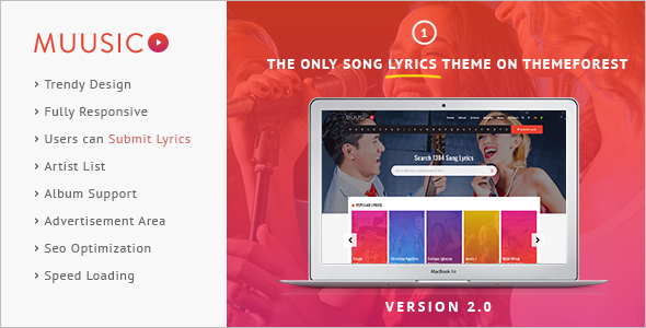 Music Hub WordPress Template