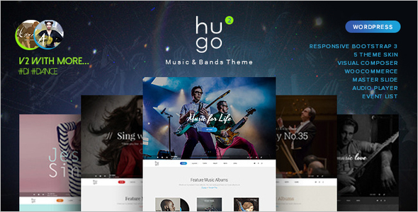 Music WordPress Site Template