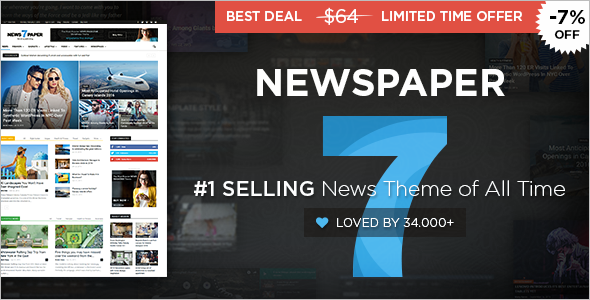 News Editorial Sell WordPress Template