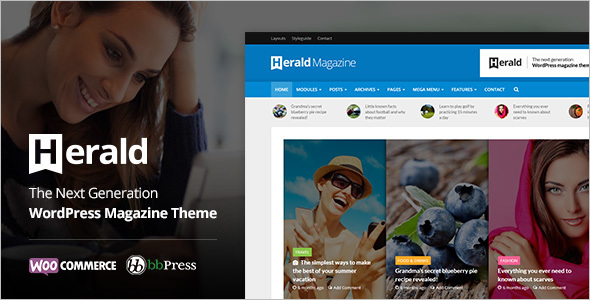 News Portal Flat WordPress Template