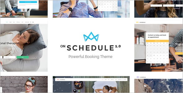 OnSchedule One Page WordPress Template
