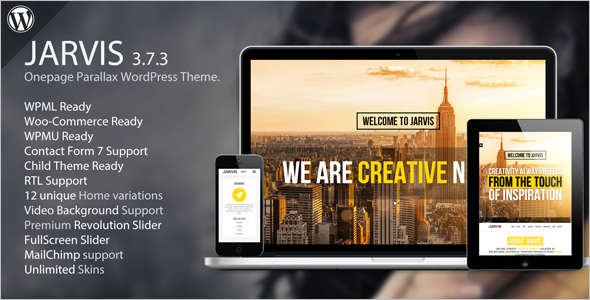 Onepage Parallax WordPress Theme