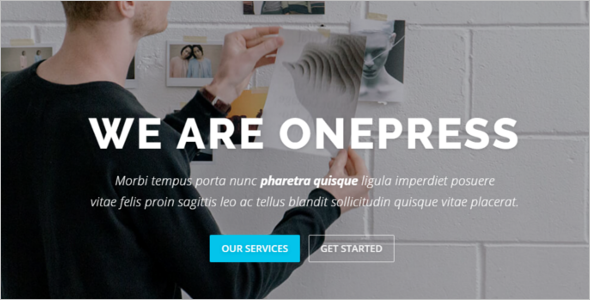 Onepress Godaddy WordPress Template