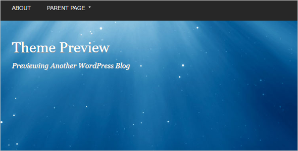 Open Source Background WordPress Template