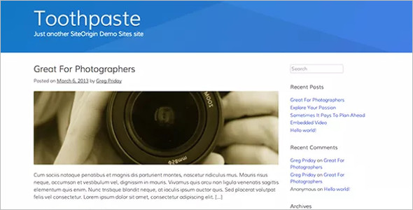 Open Source Builder WordPress Template