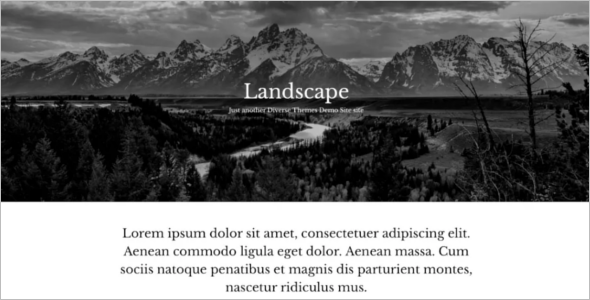 Open Source Landscape WordPress Template