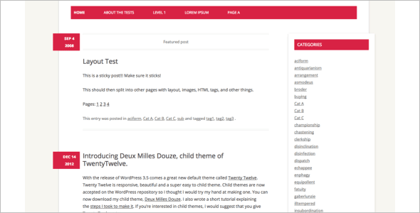 Open Source Navigation WordPress Template