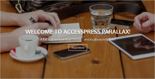 Parallax Channel WordPress Template