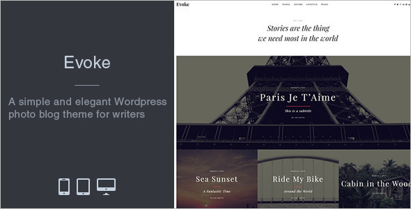 Photo Stories WordPress Template