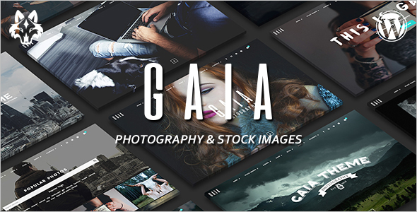 Photography Single Page WordPress template