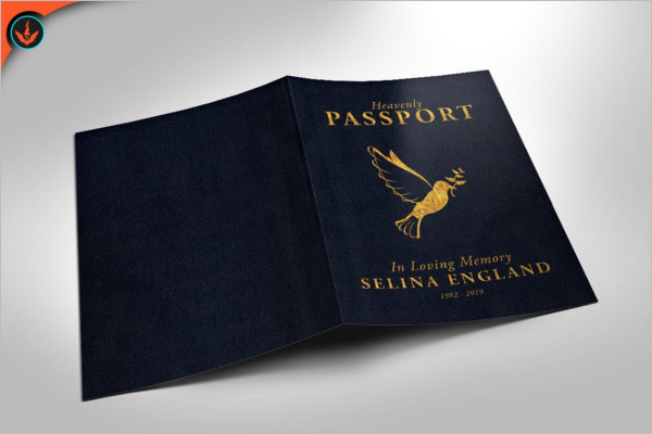 Photorealistic Passport Template