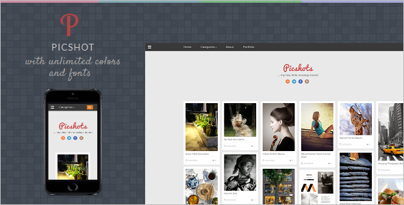 PicShots Reactive Blogger Template