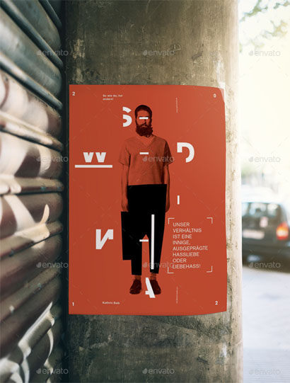 Pole Poster Mockup