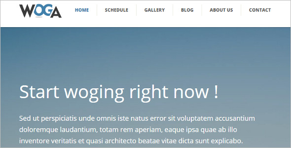Premium Yoga Website Template