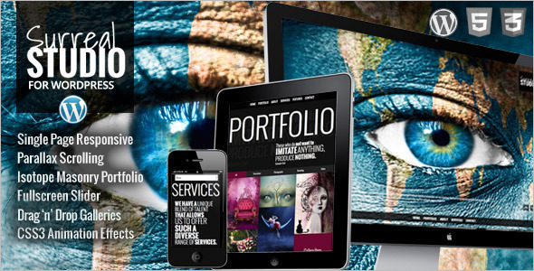 Professional OnePage Parallax WordPress Theme
