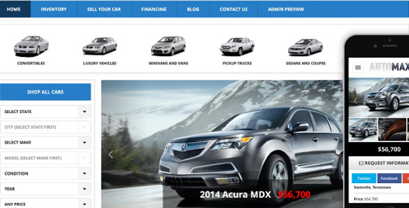 Professional WordPress Car Dealership Theme
