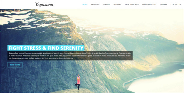 Professional Yoga Website Template