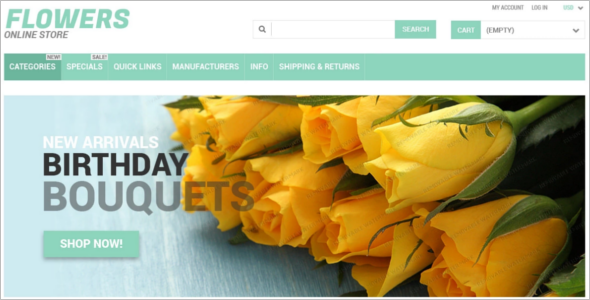 Responsive Zen cart Website Template