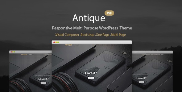 Responsive dark WordPress Template