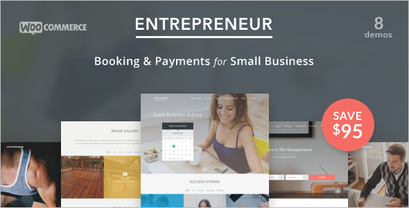 Retail Booking WordPress Template